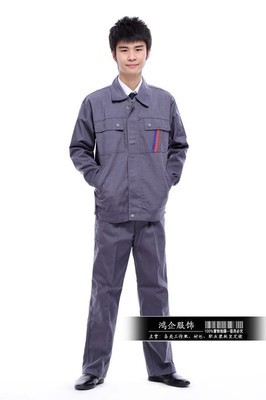 【工作服 套裝 男 工廠工程服制服 勞保服裝汽車維修工作服】價格,廠家,圖片,制服、工作服,廣州鴻企服飾-